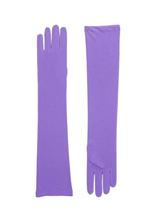 Gloves Long Satin Purple