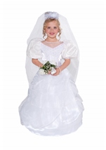 Deluxe Girls Wedding Gown Costume 