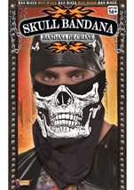 Skull Face Bandana Black