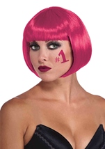 Neon Burgundy Women Bob Wig