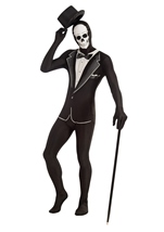 Disappearing Man Skull Tuxedo Men  Costume