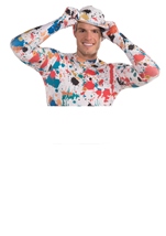 Adult Art Splatter Disappearing Men Costume 