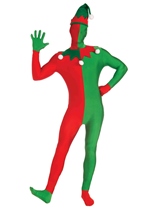 Adult Elf Bodysuit Men Deluxe Costume