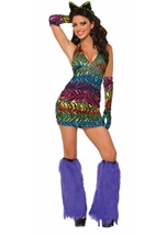 Party Animal Women  Zebra Halter Costume 