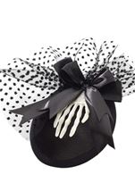 Skeleton Mini Women Hat With Clips