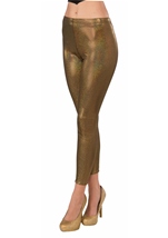 Futuristic Gold Leggings