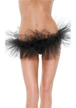 Adult Short Frilly Women Tutu Black