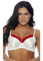 Plus Size Women Bra With Ruffle Trim