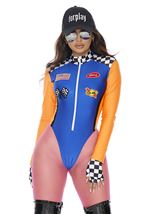 Adult Sponsor Me Racer Woman Costume