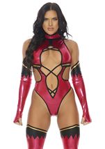 Adult Video Game Fighter Woman Hero Costume