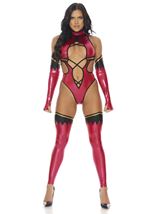 Video Game Fighter Woman Hero Costume