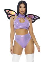 Adult Lavender Butterfly Fairy Women Costume