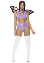Lavender Butterfly Fairy Women Costume