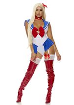 Adult Moonlight Anime Sailor Woman Costume 