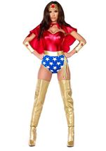 Adult Wonder Superhero Plus Size Women Costume