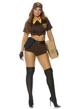 Adult Postal Delivery Plus Size Women Costume