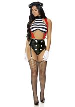 Adult Speechless Mime Woman Costume