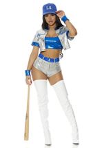 Adult Baseball Player Plus Size Women Costume