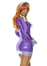 Adult Model Detective Cartoon Purple Woman Costume