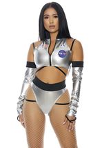 Adult Moon Astronaut Plus Size Women Costume