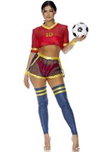Soccer Player Woman Costume