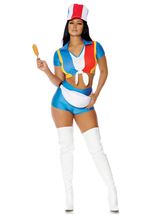 Adult Stick With It Fast Food Employee Woman Costume