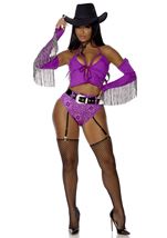 Adult Western  Shadow Cowgirl Women Costume