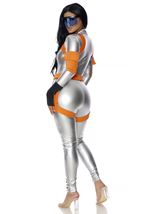 Adult Astronaut Silver Metallic Women Costume