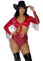 Adult Rodeo Fever Cowgirl Women Costume
