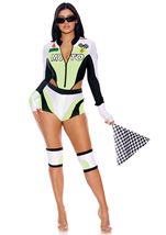 Adult Green Light Go Motocross Racer Women Costume