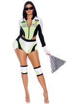 Green Light Go Motocross Racer Women Costume