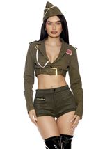 Adult Command Attention Military Women Costume