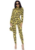 Adult Caution Tape Women Costume