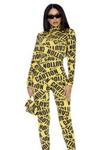 Adult Caution Tape Women Costume