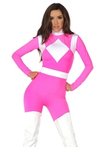 Adult Supreme Woman Pink Catsuit