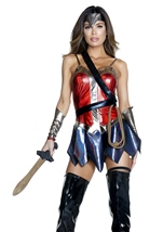 Adult Comic Wonder Heroine Woman Costume