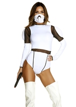Adult Space Trooper Woman Movie Character Costume