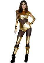 Golden Movie Iron Hero Woman Costume