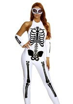 Adult Pure Bones Skeleton Woman Costume
