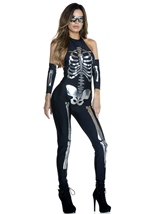 Adult Opulent Outline Skeleton Women Costume