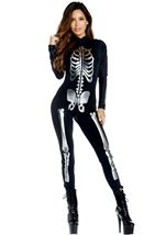 Adult Little Skeleton Woman Costume
