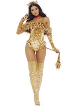 Adult  Scaredy Lion Movie Character Woman Costume