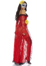 Adult Reina De Muerte Day of the Dead Women Costume