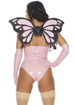 Adult Vinyl Butterfly Wings Pink And Black