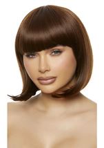 Brunette Bob Wig with Bangs