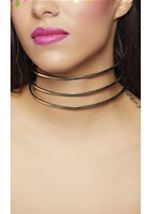 3 Bar Metal Choker Silver