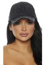 Police Hat Rhinestone 