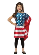 Kids Girls USA Flag Dress 