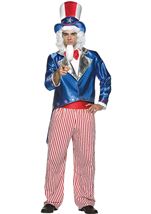 Deluxe Uncle Sam Men Patriotic Costume