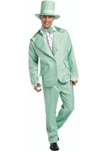 70s Funky Green Tuxedo Adult Costume